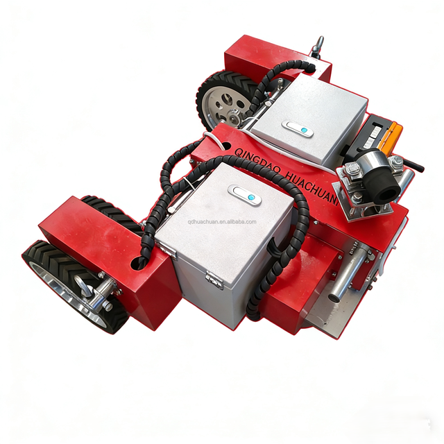 Magnetic Adsorption Wall-Climbing Robot for High-altitude Operation Burnishing & Shot Blasting to Remove Rust and Old Coatings