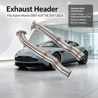 Sistema de Escape Delantero de Alta Calidad en Acero Inoxidable SS304 para Aston Martin DB11 4.0T V8 2017-2023, Liberando el Potencial de Modificación del Motor