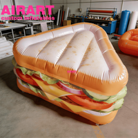 Sandwichs publicitaires gonflables personnalisés professionnels, sandwich géant gonflable pour la décoration d'événements de marché