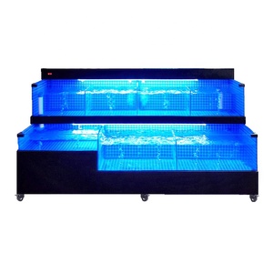 Sistema de acuario sostenible con exhibición de 1.5L para mariscos, langosta azul y peces vivos, con enfriador de 1.5hp y tanque de vidrio, para supermercados y restaurantes. - Product Image 6