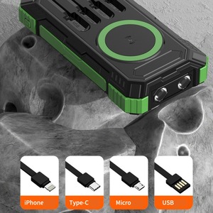 JayoWade 20000mAh 10000mAh al aire libre portátil inalámbrico Solar PowerBank Panel cargador rápido tendencia Solar Power Bank batería - Product Image 3