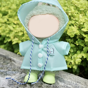 <strong>Small</strong> Animal Poncho Raincoat Cartoon Toy <strong>Plastic</strong> <strong>Doll</strong> Costume Clothes for 17cm Labubu - Product Image 4