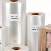 Film rétractable POF de qualité supérieure, ultra-transparent, 12mic, 15mic, 19mic, rétraction supérieure pour l'emballage d'ornements en céramique