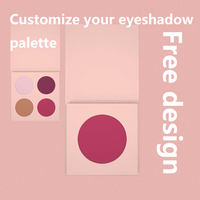 Cosmétiques en carton personnalisés 12 couleurs simples 3 en 1 Palette de fard à paupières Palette de fard à paupières Boîte d'emballage en papier vierge personnalisée