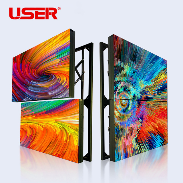 Competitive Factory Price Advertising Splicing Screen LCD Video Wall for Indoor 3x3 46 Inch 49 Inch 55 Inch 65 Inch Black Custom