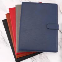 A4 PU Faux Cuir Business Document Organisateur Folio Dossier de Fichiers avec Bloc-Notes Portefeuille