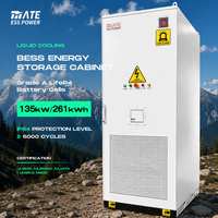Système de batterie BESS liquide refroidi MATE 135KW 261KWH Premium LiFePO4, armoire de stockage d'énergie extérieure, alimentation de secours hors réseau pour C&I