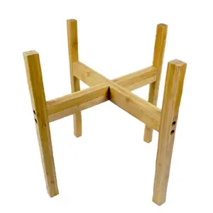 JSY Outdoor Bamboo Flower Rack Display Rack Plant Stands For Indoor Plants Multiple Bamboo Plant Stands
