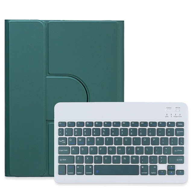 For iPad Pro 11 2024 360 Degree Rotation with Wireless Keyboard Four Corner Anti Fall Tablet Covers