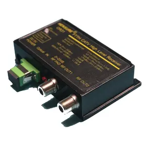 Récepteur optique d'été mini note AGC ultra-bas 23dbm, 2 voies récepteur de haut niveau, fibre optique d'intérieur CATV ftth