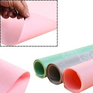 Tapis de cuisson en silicone roulant antiadhésif pour la cuisine domestique, taille 65x45cm, épaisseur 0,9cm, sans BPA, qualité alimentaire, facile à nettoyer, pour pétrir - Product Image 4