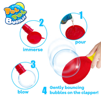 Kit de jeu de balle à bulles incassable et élastique pour enfants, idéal pour les fêtes en extérieur et les activités de jeu avec du savon à bulles
