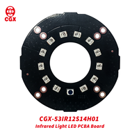 Placa PCBA LED IR de la Marca CGX, Interruptor Fotoeléctrico SMD 2835, Fabricación Personalizada de PCB LED, Accesorios para Iluminación de Cámaras CCTV, 1 oz