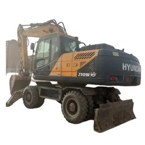 Excavatrice utilisée résistante bon marché au détail d'excavatrice de Hyundai R210WVS de la capacité 21T pour des ventes