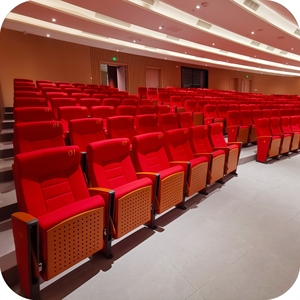 Chaises de cinéma pliantes en alliage d'aluminium au design moderne, sièges de canapé pour salles de conférence, cinémas, églises - Écologiques - Product Image 1