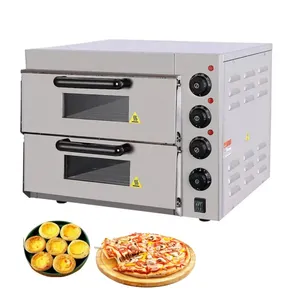 Professional cake baking double deck pizza oven / electric pizza oven / home pizza ovens