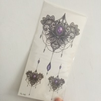 Autocollant corporel sexy imperméable pour femme, tatouage temporaire pour le dos, la taille et la poitrine, 90x190mm, encre écologique