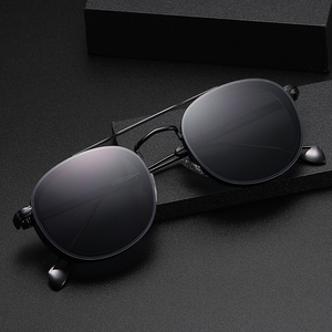 Gafas <span class=keywords><strong>de</strong></span> <span class=keywords><strong>Sol</strong></span> Partagas Retro Punk con Diseño <span class=keywords><strong>de</strong></span> Doble Puente Ovalado <span class=keywords><strong>y</strong></span> Protección UV400 para Hombre - Product Image 2