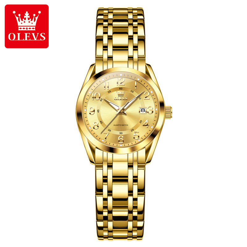 6 Gold case gold dial
