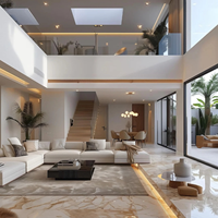 Maison préfabriquée modulaire de luxe personnalisée 2025, structure en acier léger de qualité, villa d'hôtel contemporaine, étanche, 3 chambres