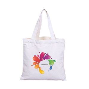 กระเป๋าผ้าแคนวาสสำหรับซื้อของชำแบบขายส่ง เป็นมิตรกับสิ่งแวดล้อม พิมพ์ลายโลโก้ได้ น่ารัก ใช้ซ้ำได้ ลายเรขาคณิต ทำจากผ้าปอกระเจา - Product Image 3