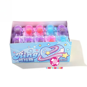 Dulces Sweet Fruit Flavor <strong>Ring</strong> <strong>Pop</strong> Toys Lollipop Multi Color Diamond Shape Hard Candy - Product Image 6