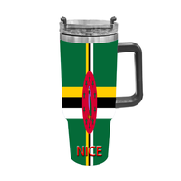 Gobelet isotherme en acier inoxydable de 40 oz avec poignée, personnalisé avec le drapeau du Honduras, idéal pour les voyages en montagne, les randonnées