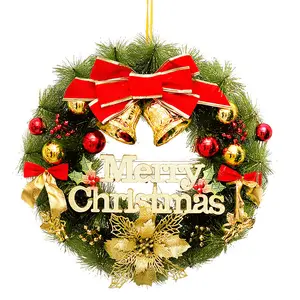 Hochwertige schöne Weihnachts kranz girlande Große 30cm Tür hängende Girlande Home Weihnachts dekoration Lieferungen