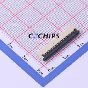 FC05-S40FCT-00 FFC/FPC Connector SMD,P=0.5mm,Horizontal Mount Connector Flip Cover Type Bottom Contact 40P 0.5mm - Product Image 1