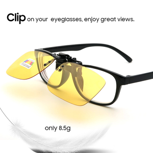 <span class=keywords><strong>Clip</strong></span> fotocromatica su <span class=keywords><strong>occhiali</strong></span> da sole lenti quadrate polarizzate giorno e notte guida <span class=keywords><strong>Clip</strong></span> cambia colore da uomo <span class=keywords><strong>per</strong></span> <span class=keywords><strong>occhiali</strong></span> - Product Image 5