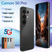 Camon 50 Pro Appareil photo 108MP Écran LCD 120Hz 5G Double SIM Gaming Android 15 Smartphone