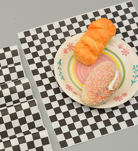 Feuilles de papier ciré jetables pour paniers, fournitures de restaurant, pour pain, fromages, hamburgers, papier d'emballage alimentaire à carreaux - Product Image 5