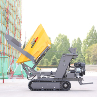 Kostenloser Versand Mini-Dumper 500kg 800kg Tragbarer Raupendumper Mini-Transporter Bau Hydraulischer Diesel Mini-Raupendumper
