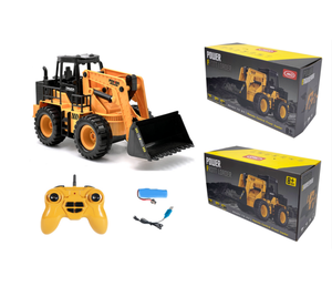 2,4 Ghz 1/24 Control remoto Bulldozer Toy 12 canales emular construcción RC vehículo descarga camión juguetes para niños - Product Image 1