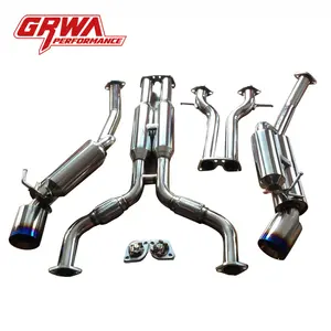 Exhaust systems gold supplier GRWA stainless steel cat back exhaust system for Nissan 370Z