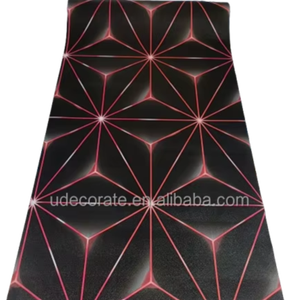 UDK วอลล์เปเปอร์โฮโลแกรมสีดำแห่งอนาคตกันน้ำและมีกาวในตัวตกแต่งผนังสำเนียงที่ทันสมัยสำหรับห้องนอนและคลับ - Product Image 1