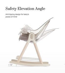 IVOLIA Seggiolone Moderno in Legno per Soggiorno/Cucina per Neonati e Bambini NUOVO EN14988 <span class=keywords><strong>Sdraietta</strong></span> a Dondolo per Asilo e Casa - Product Image 4