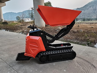Chuangxin 2026 Mini-chargeur 600 kg, Transporteur agricole, Mini-dumper sur chenilles hydraulique, Camion-benne agricole, Moteur PLC, Petit véhicule tout-terrain