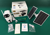 Caméra de sécurité domestique solaire HD 10MP UBOX pour extérieur, étanche, avec double panneau solaire, vision nocturne et télécommande HD PTZ Wifi