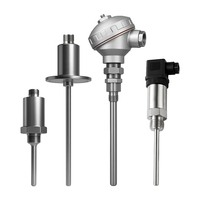 Sensor Suhu Terintegrasi Tipe EKJ Thermocouple 4-20ma Pt100 dengan Probe Berulir Industri