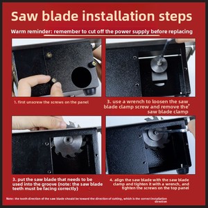 <span class=keywords><strong>Scie</strong></span> à <span class=keywords><strong>onglet</strong></span> <span class=keywords><strong>miniature</strong></span> sans fil sur batterie, mini-<span class=keywords><strong>scie</strong></span> de bureau, qualité DIY, 21V 180W, machine à découper le bois 2 pouces, multifonction tout-en-un - Product Image 2