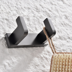 ZHIYOU Crochet mural moderne en acier inoxydable 304 perforé, finition nickel, écologique, capacité 3-5 kg, pour robe et salle de bain - Product Image 3