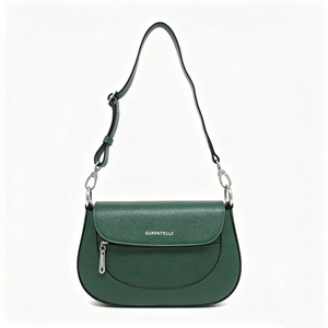 Bolso de Hombro de Cuero Simple para Mujer, Diseño de Solapa de Color Sólido, Correa Ajustable, Bolso de Mano Informal para Uso Diario - Product Image 2