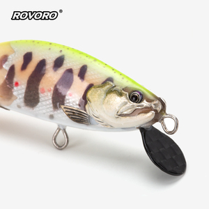 เหยื่อปลอม ROVORO Tackle ขนาด 52 มม. น้ำหนัก 3.8 กรัม ทำด้วยมือจากไม้บัลซา สำหรับตก<span class=keywords><strong>ปลา</strong></span>แซลมอน <span class=keywords><strong>ปลา</strong></span>เทราต์ ปรับแต่งได้ - Product Image 4