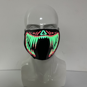 Nuova Maschera Luminosa Ricaricabile Attivata dalla Voce, Maschera LED Intelligente che si Illumina al Suono - Product Image 4
