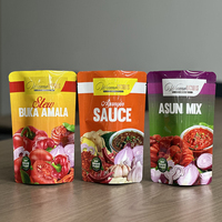 Sacs réutilisables personnalisés imprimés résistants aux hautes températures pour la cuisson en camping, sacs pour sauces, curry et aliments, pochettes réutilisables