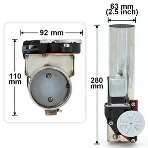 ユニバーサル<span class=keywords><strong>2</strong></span>/1.25/<span class=keywords><strong>2</strong></span>.5/3インチストレート電気排気マフラーバルブカットアウトシステムスイッチボタン排気カットアウトスイッチ付き - Product Image 5