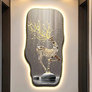 Éléphant vendu en usine LED Wall <span class=keywords><strong>Art</strong></span> toile contemporaine imprimée <span class=keywords><strong>aquarelle</strong></span> numérique pour salon bureau prend en charge l'artisanat en papier - Product Image 3