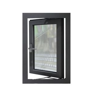 Fenêtres coulissantes verticales modernes en aluminium, profilés de fenêtres en aluminium à double vitrage isolant, quincaillerie - Product Image 6