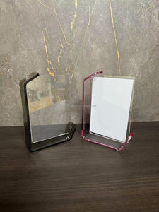 Marco de fotos de vidrio acrílico de doble cara de oro rosa para exhibición de hogar y Hotel abrazadera de imagen elegante para decoración de interiores - Product Image 4